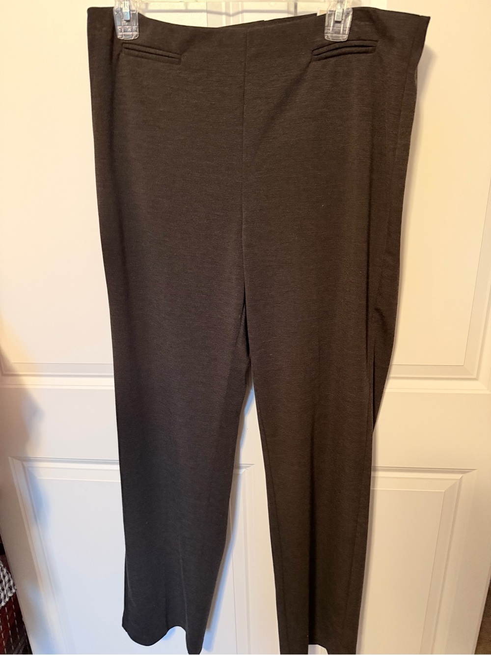 Cato Women's Gray Straight Leg Dress Pants